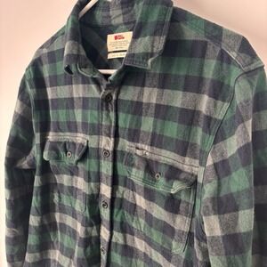 Fjallraven Skog Shirt Mens L Slim Fit Long Sleeve Flannel Outdoor Everyday Layer